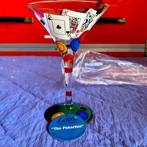 Lolita Martini Glass - Poker Theme New